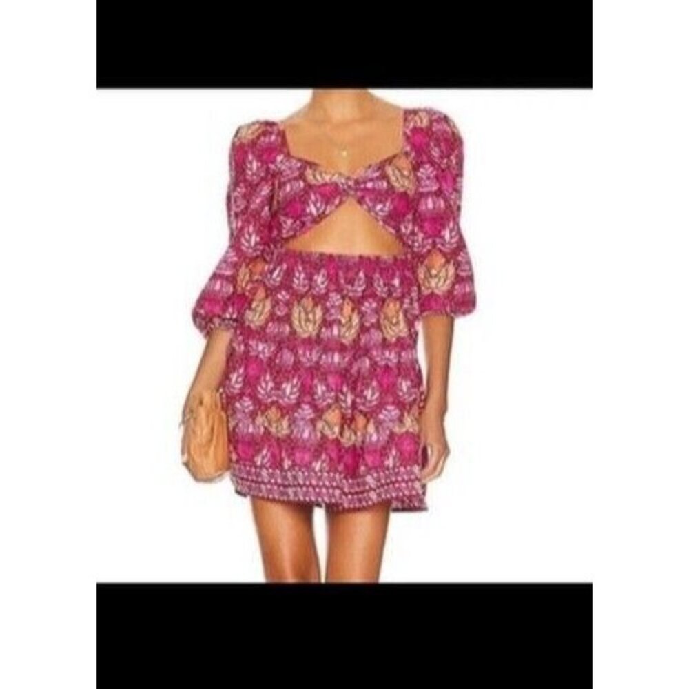 EUC Womens Love the Label Elisa Cut-Out Mini Dress lined 100%‎ cotton Size S